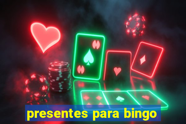 presentes para bingo